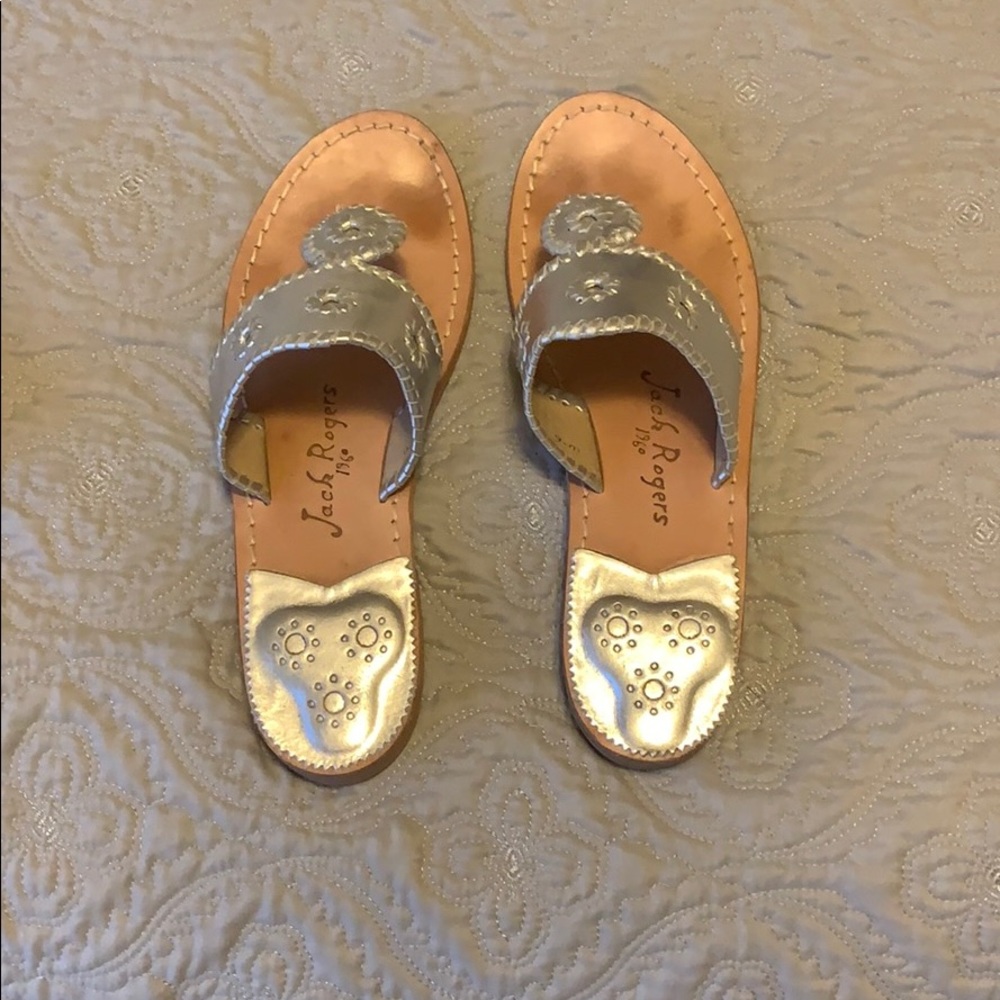 Silver Jack Rogers Sandals